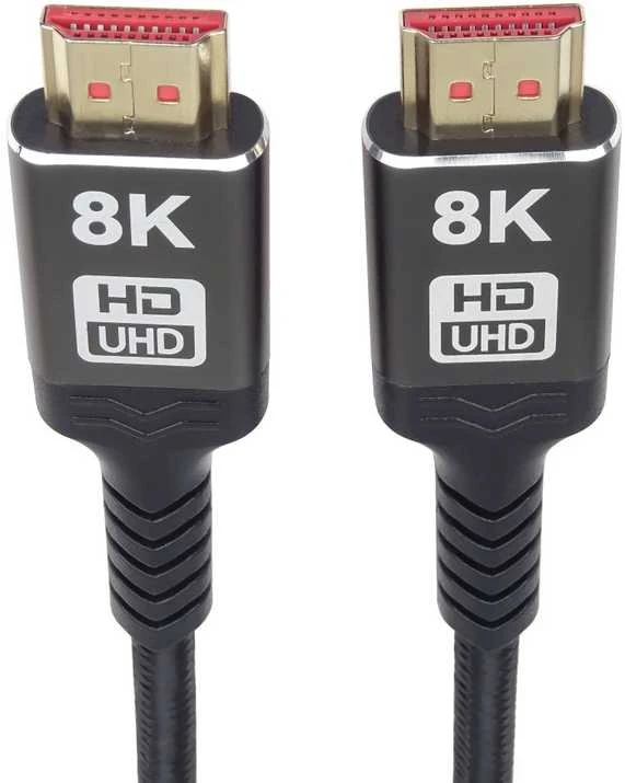 „PremiumCord ULTRA HDMI 2.1 High Speed + Ethernet“ kabelis, 8K@60Hz, paauksuotas, 0,5 m