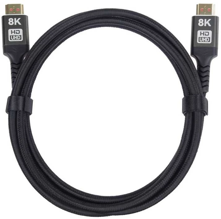 „PremiumCord ULTRA HDMI 2.1 High Speed + Ethernet“ kabelis, 8K@60Hz, paauksuotas, 0,5 m