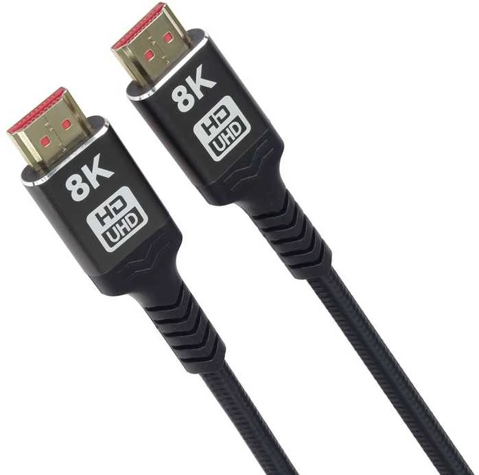 „PremiumCord ULTRA HDMI 2.1 High Speed + Ethernet“ kabelis, 8K@60Hz, paauksuotas, 5 m ilgio