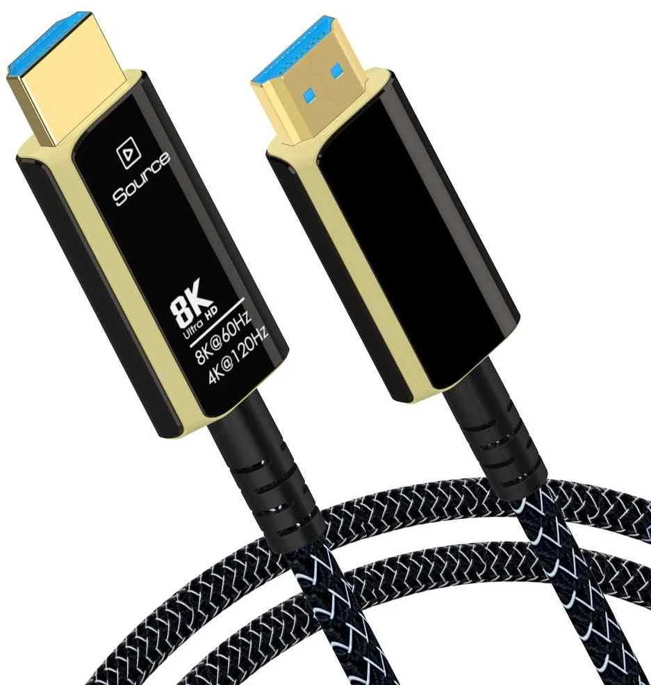 PremiumCord HDMI 8K laido jungtys su auksiniais antgaliais