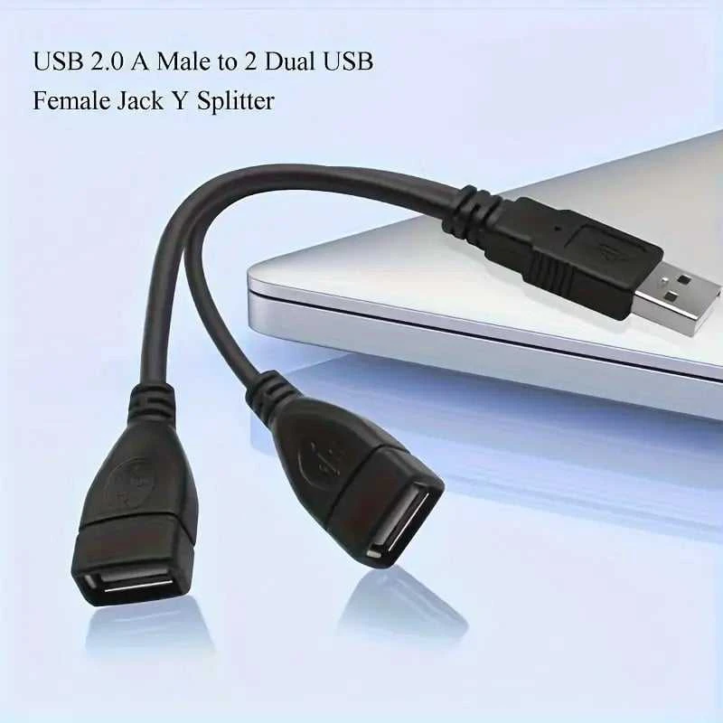PREMIUMCORD USB 2.0 įkrovimo laidas, 15 cm, juodas
