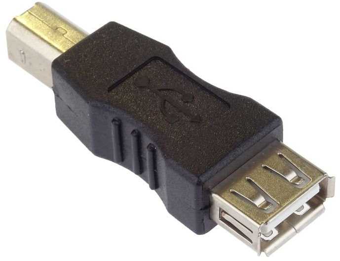 PremiumCord USB 2.0 Adapteris A-B, Female/Male