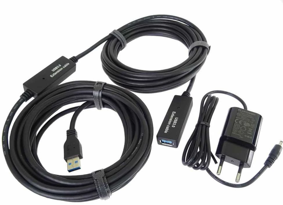 „PremiumCord“ USB 3.0 kartotuvo ir prailginimo kabelis A/M-A/F, 20 m