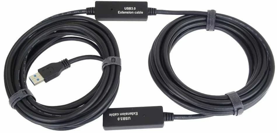 „PremiumCord“ USB 3.0 kartotuvo ir prailginimo kabelis A/M-A/F, 20 m