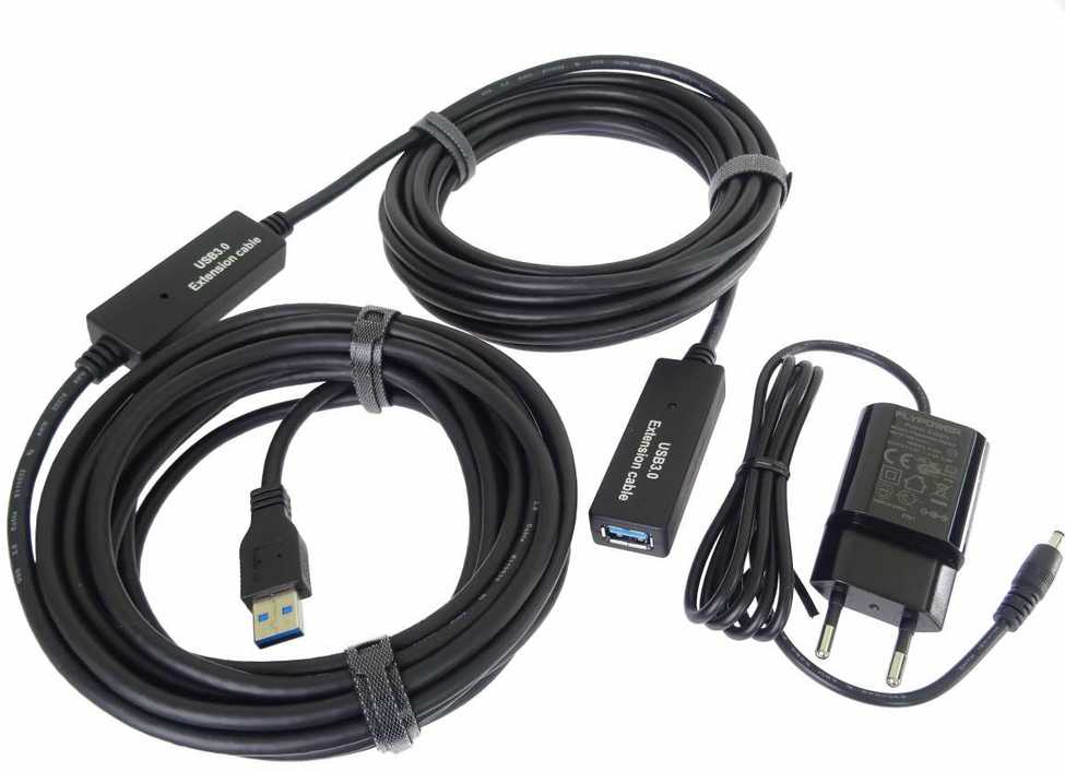 „PremiumCord“ USB 3.2 kartotuvo ir prailginimo kabelis A/M-A/F 15 m
