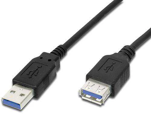 „PremiumCord“ USB 3.0 itin greitas 5 Gbps A-A prailginimo kabelis, MF, 9 kontaktų, 5 m