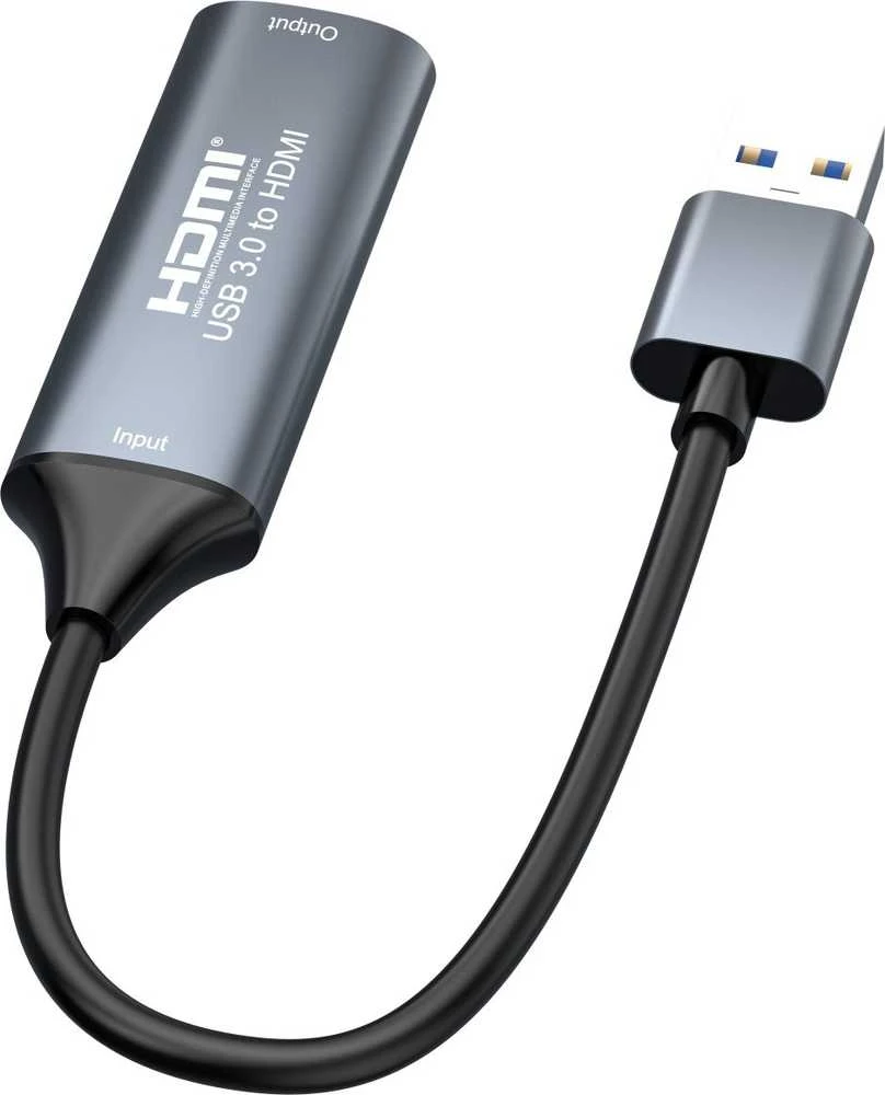 USB 3.0 į HDMI adapteris su jungtimi
