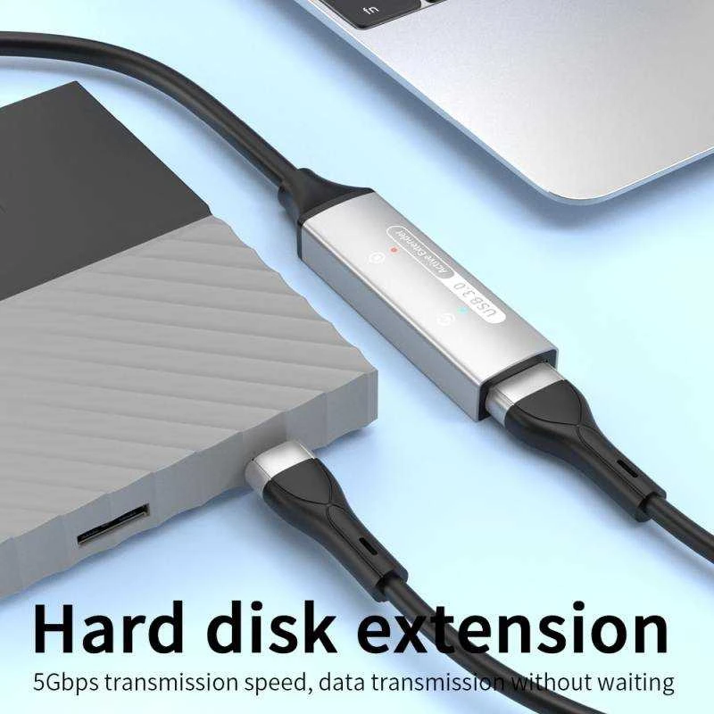„PremiumCord PREMIUMCORD“ USB 3.2 kartotuvo ir prailginimo kabelis, kištukas-lizdas, 5 Gbps, aliuminis, 5 m