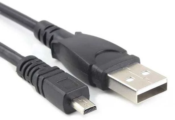 „PremiumCord“ USB-A USB laidas – miniUSB 2 m juodas (ku2m2d)