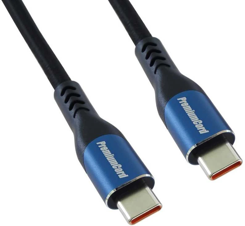 „PremiumCord“ USB-C laidas (USB 3.2 GEN 2x2, 5A, 100 W, 20 Gbit/s) 3 m, medvilninė pynė