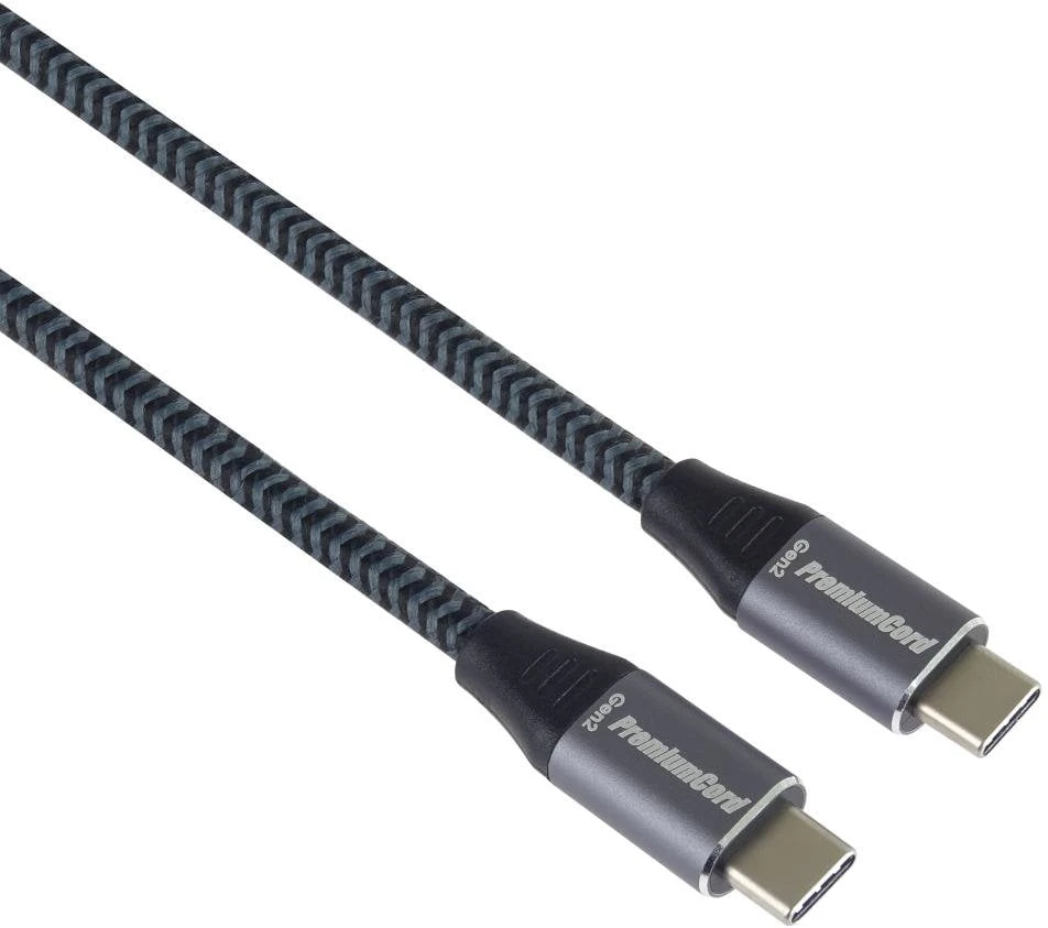 Kabelis USB PremiumCord USB-C - USB-C 3 m Pilka (ku31cr3)