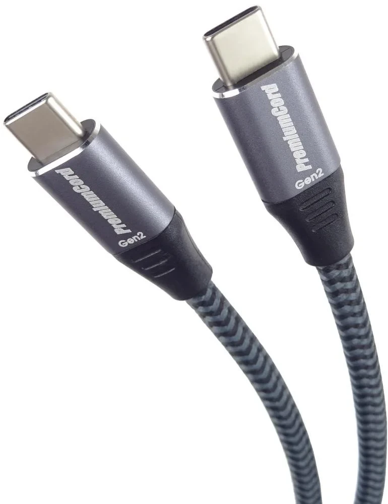 Kabelis USB PremiumCord USB-C - USB-C 3 m Pilka (ku31cr3)