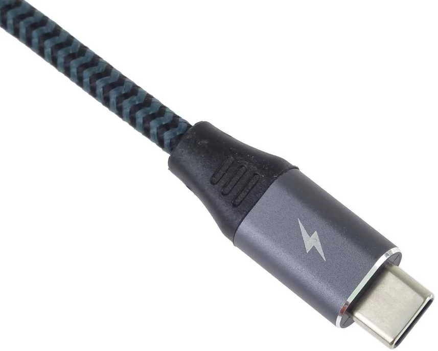 PREMIUMCORD USB-C įkrovimo laidas, 2xUSB-C į USB-C, 100W, 1m, juodas