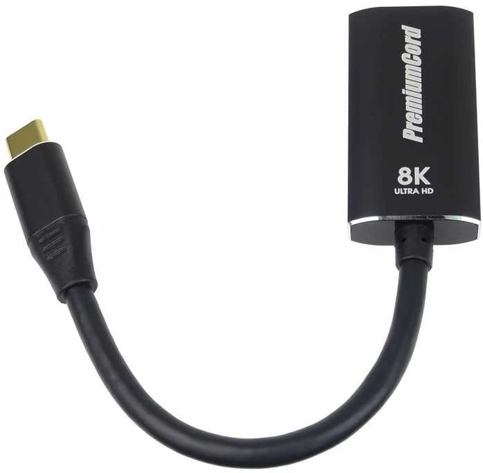 „PremiumCord“ USB-C prie DisplayPort DP1.4 8K@60Hz ir 4k@120Hz adapteriai