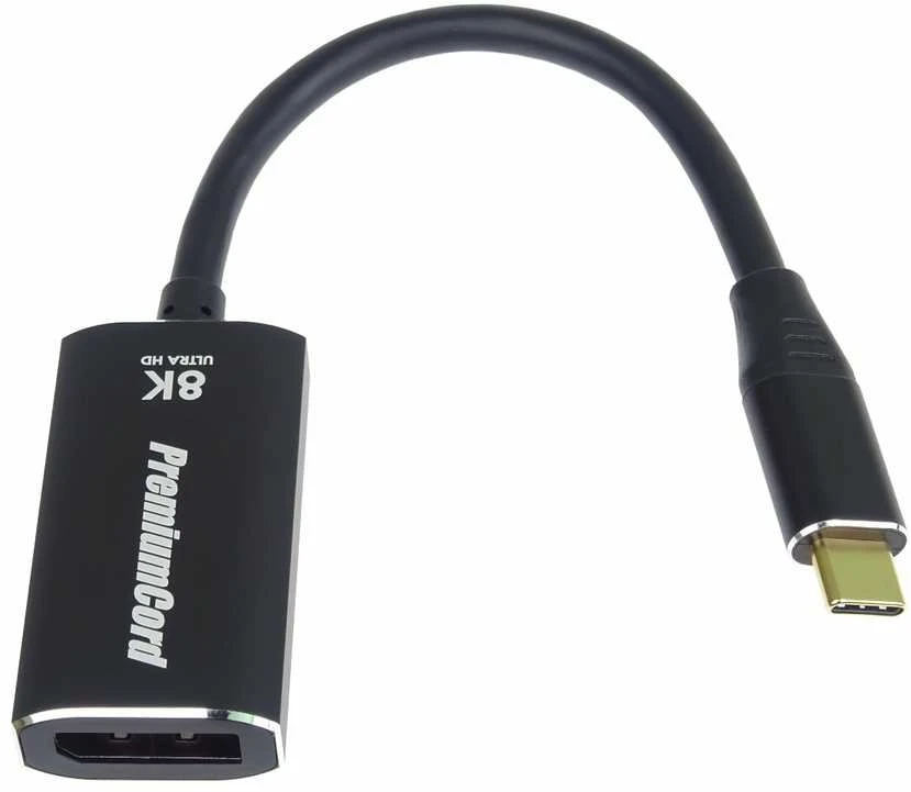 „PremiumCord“ USB-C prie DisplayPort DP1.4 8K@60Hz ir 4k@120Hz adapteriai
