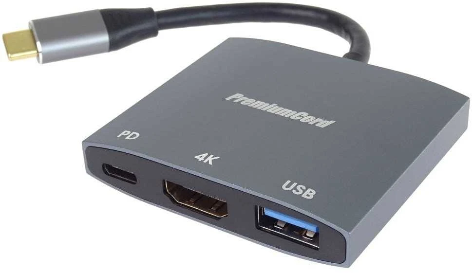 PremiumCord USB-C adapteris su jungčių žymėjimu