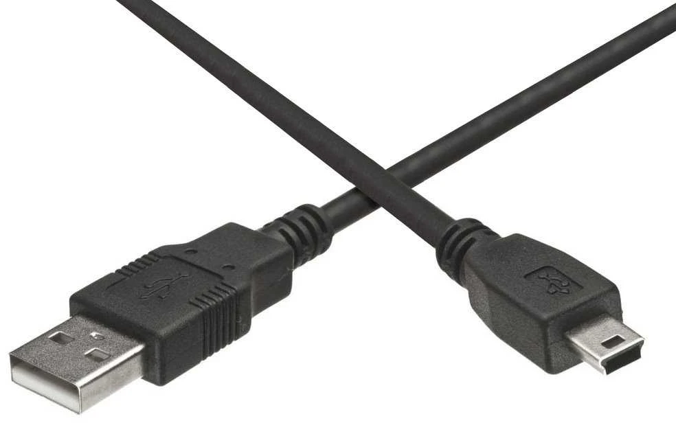 Kabelis USB PremiumCord USB-A - miniUSB 3 m Permatomas (ku2m3a)