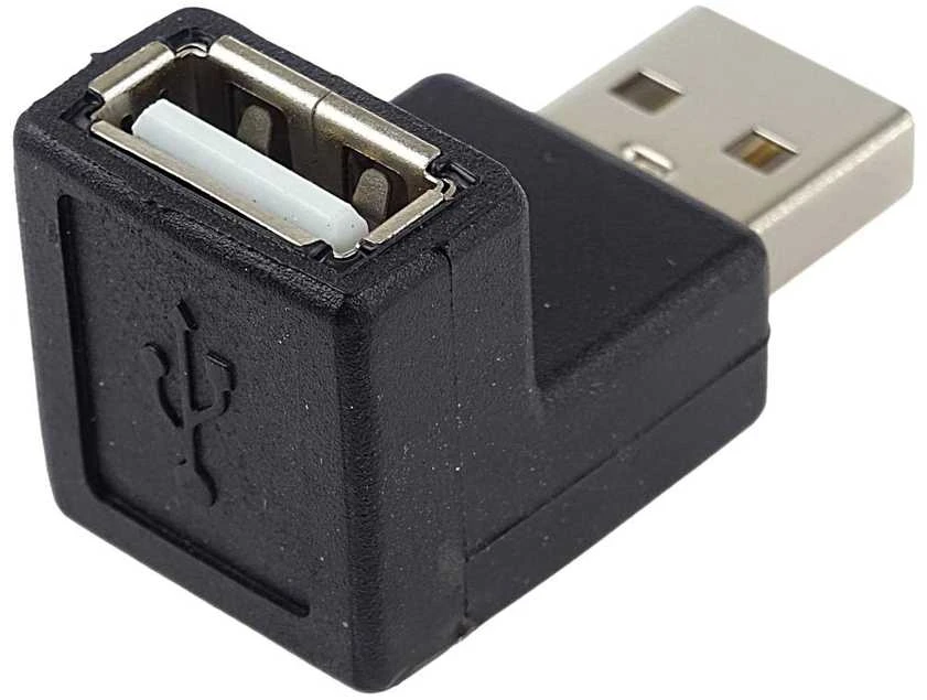 „PremiumCord“ USB reduktorius A-A, kištukas/lizdas 90°