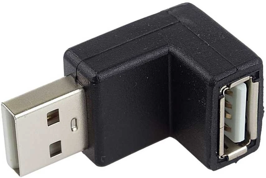 „PremiumCord“ USB reduktorius A-A, kištukas/lizdas 90°