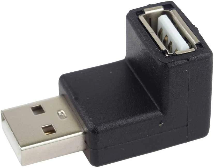 „PremiumCord“ USB reduktorius A-A, kištukas/lizdas 90°