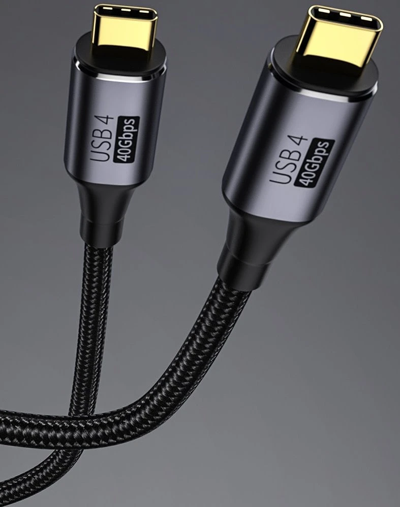 Kabelis USB PremiumCord USB-C - USB-C 0.3 m Juodas (ku4cr03)