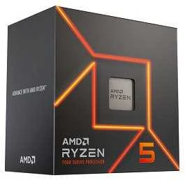 Procesorius AMD Ryzen 5 7400 CPU, 6 branduoliai, 4,3 GHz, Socket AM5 (Raphael) • dėžutėje, su aušintuvu