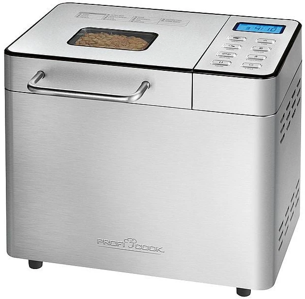 Duonkepė Profi Cook duonos kepimo aparatas nerūdijančio plieno, 3,1 l talpa, 13 programų, PC-BBA1282