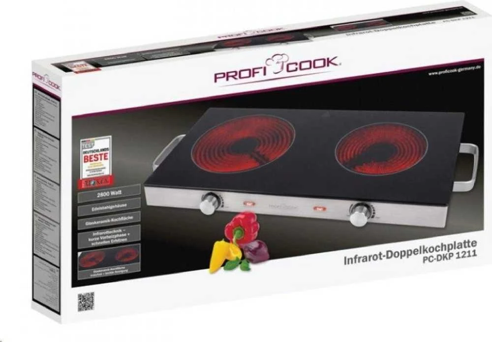 Profi Cook Proficook elektrinė viryklė PC-DKP 1211 2 degiklių 2800W