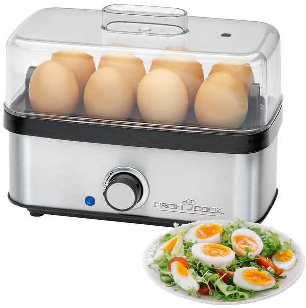 Boman ProfiCook PC-EK 1275 8 egg(s) 400 W Juodas, Nerūdijantis plienas