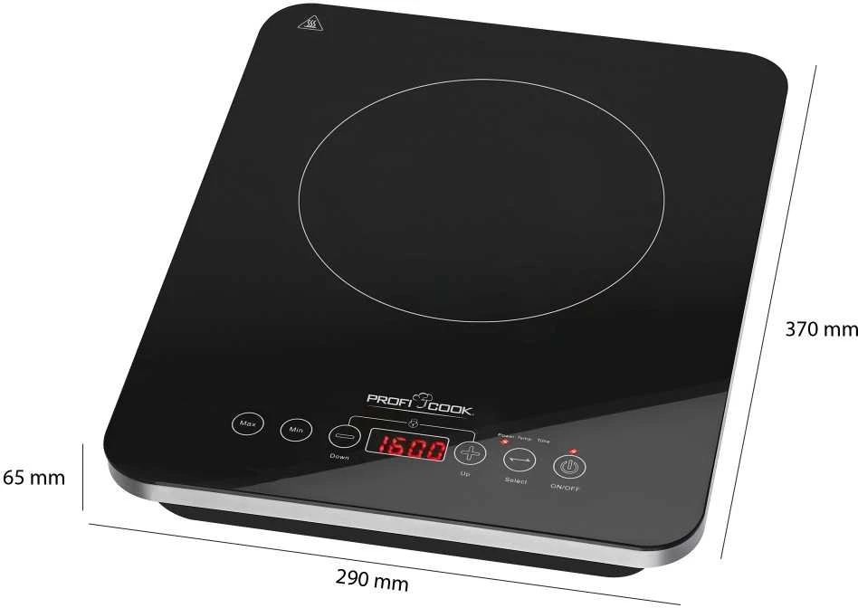 Clatronic Indukcinė viryklėa Profi Cook PC-EKI 1062 ( 1 katvietė, 2000W, juoda sp.)
