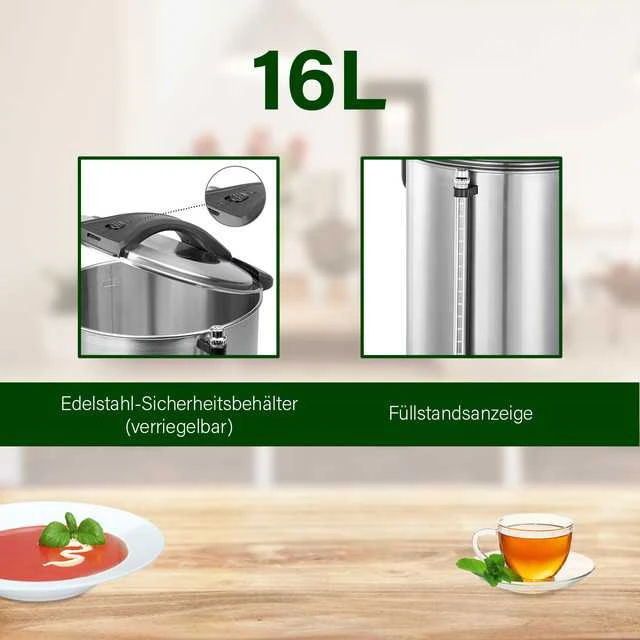 Profi Cook Karštų gėrimų puodas Proficook PC-HGA1111, 16l