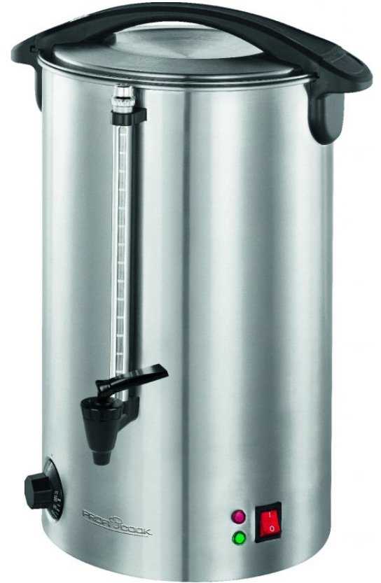 Virdulys Profi Cook ProfiCook karštų gėrimų dozatorius 7 l, 1500 W, nerūdijančiojo plieno, 501196