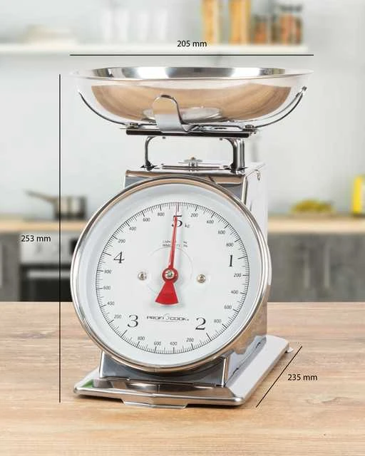 Virtuvinės svarstyklės Profi Cook ProfiCook PC-KW 1247 Nerūdijantis plienas Countertop Mechanical kitchen scale