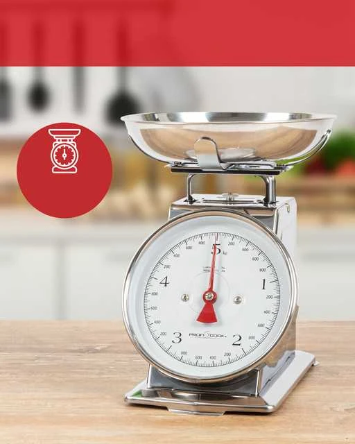 Virtuvinės svarstyklės Profi Cook ProfiCook PC-KW 1247 Nerūdijantis plienas Countertop Mechanical kitchen scale