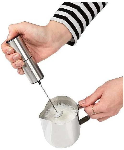 Clatronic PROFI COOK Milchaufschäumer PC-MS 1273, sidabrinis 13.000 U/min, leichte Reinigung, Edelstahlgehäuse - 1 vnt. (501273)
