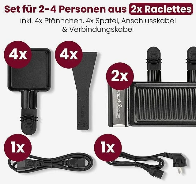 Profi Cook Elektrinis grilius ProfiCook Proficook PC-RG 1324 Raclette-Grilis