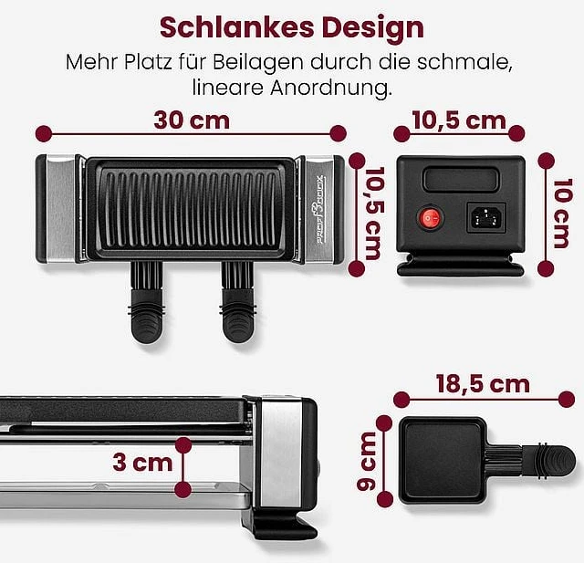 Profi Cook Elektrinis grilius ProfiCook Proficook PC-RG 1324 Raclette-Grilis