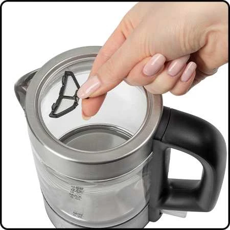 Profi Cook ProfiCook PC-WKS 1228 G electric virdulys 0.5 L 1100 W Nerūdijantis plienas, Transparent