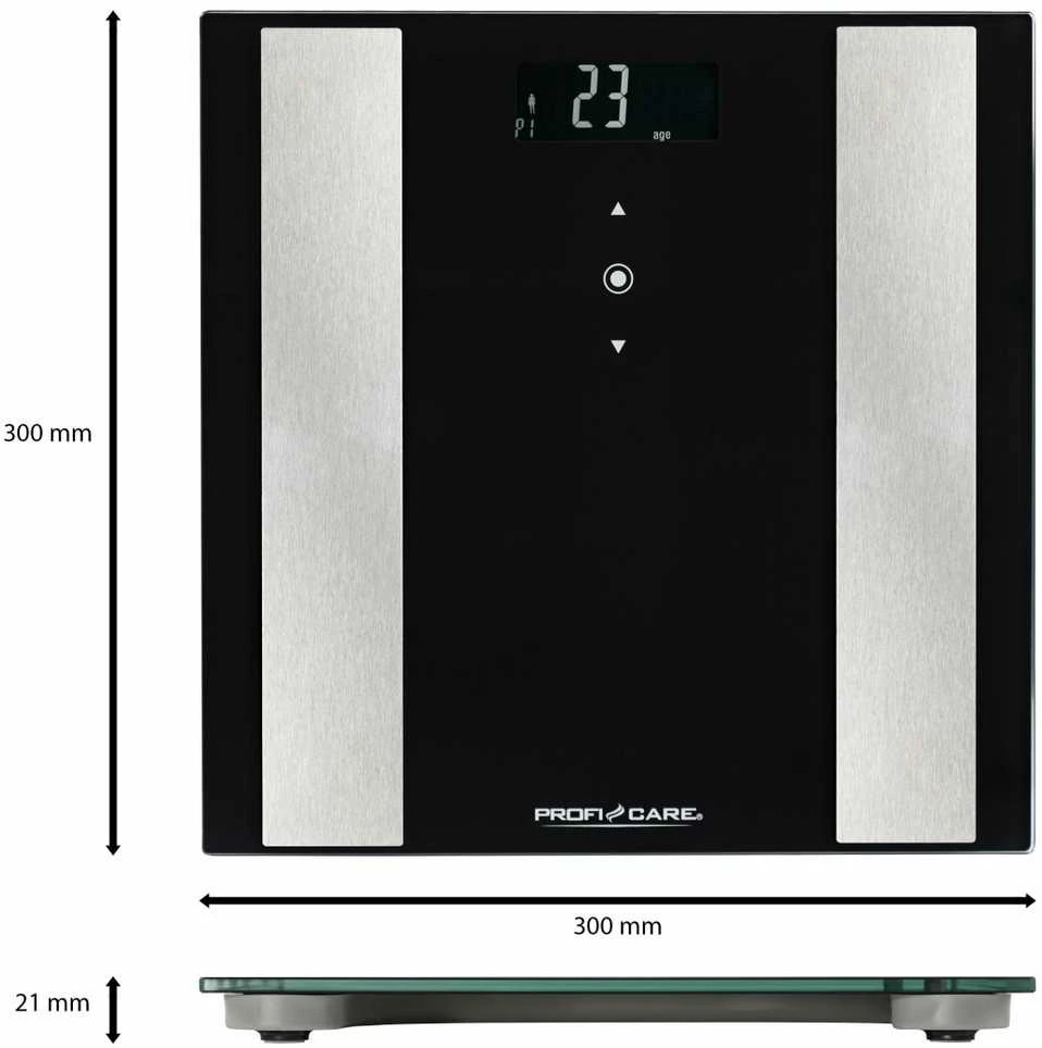 ProfiCare SVARSTYKLĖS PC-PW 3007 FA Juodas/NERŪDIJANČIO PLIENO | Tiekimas