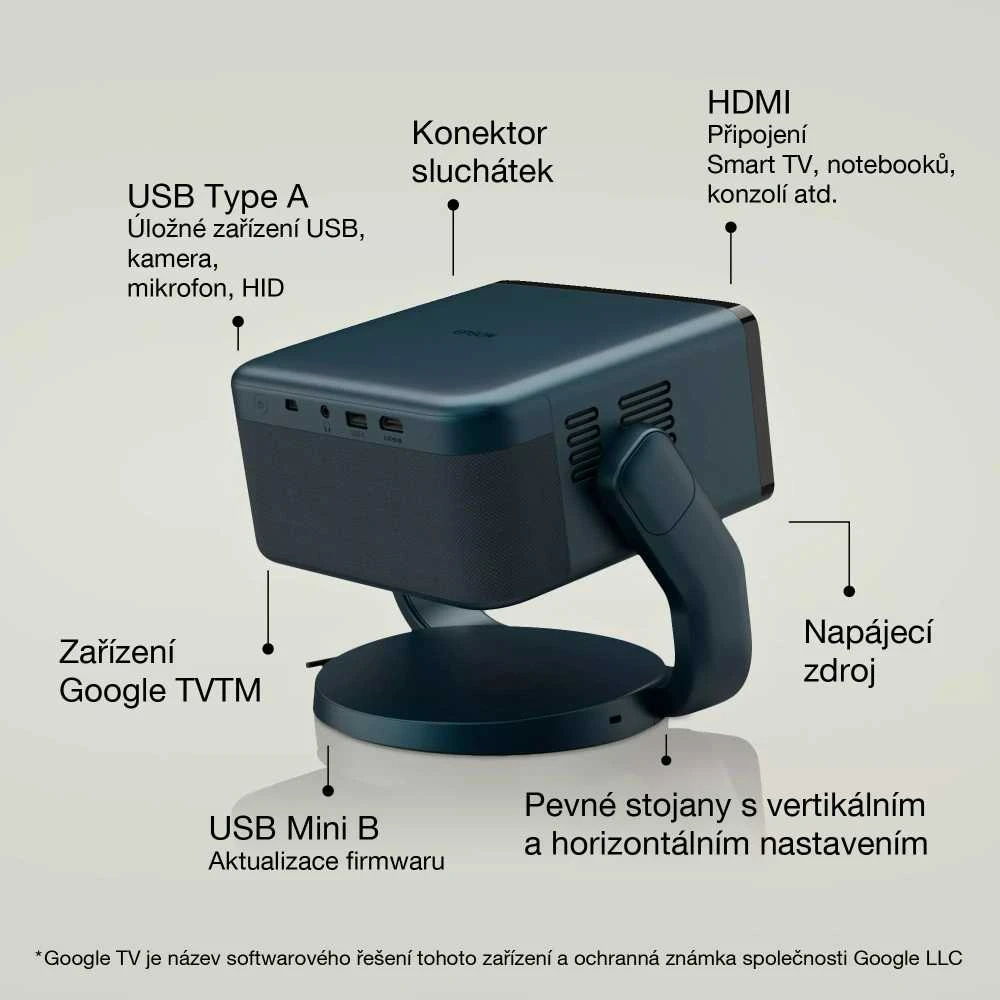 Projektorius Epson | EF-22N | Full HD (1920x1080) | 1000 ANSI lumens | Metallic Mėlyna
