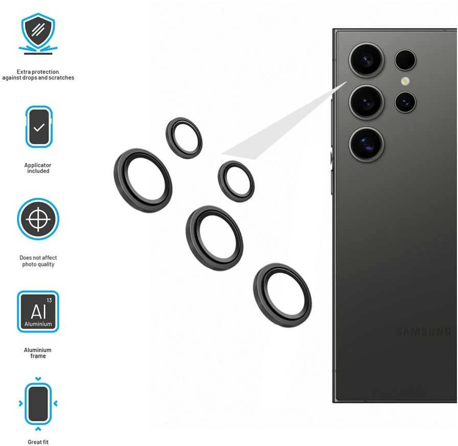 Fixed Fixed Camera do Samsung Galaxy S25 Ultra juoda