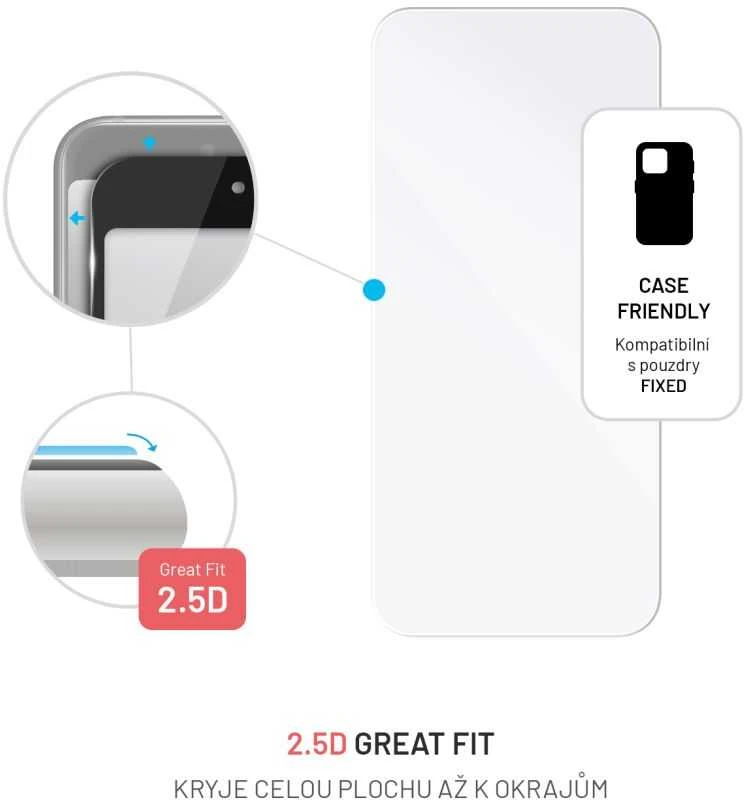 Fixed Pataisyta ekrano apsauga | Apple | iPhone 16 | Grūdintas stiklas | Skaidrus | 2.5D
