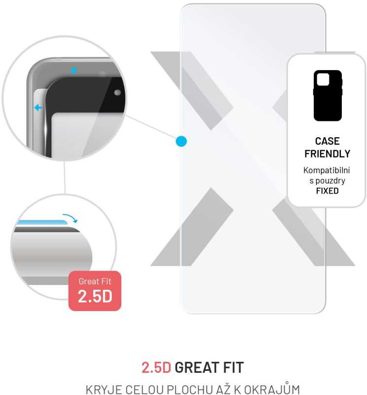 Fixed Ištaisyta | 2.5D | Ekrano apsauga | Samsung | Galaxy A35 5G | Grūdintas stiklas | Aišku