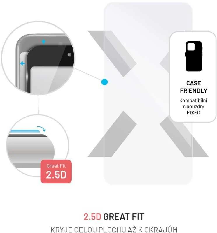 Fixed Fiksuotas | 2.5D | Ekrano apsauga | Samsung | Galaxy A55 5G | Grūdintas stiklas | Aišku