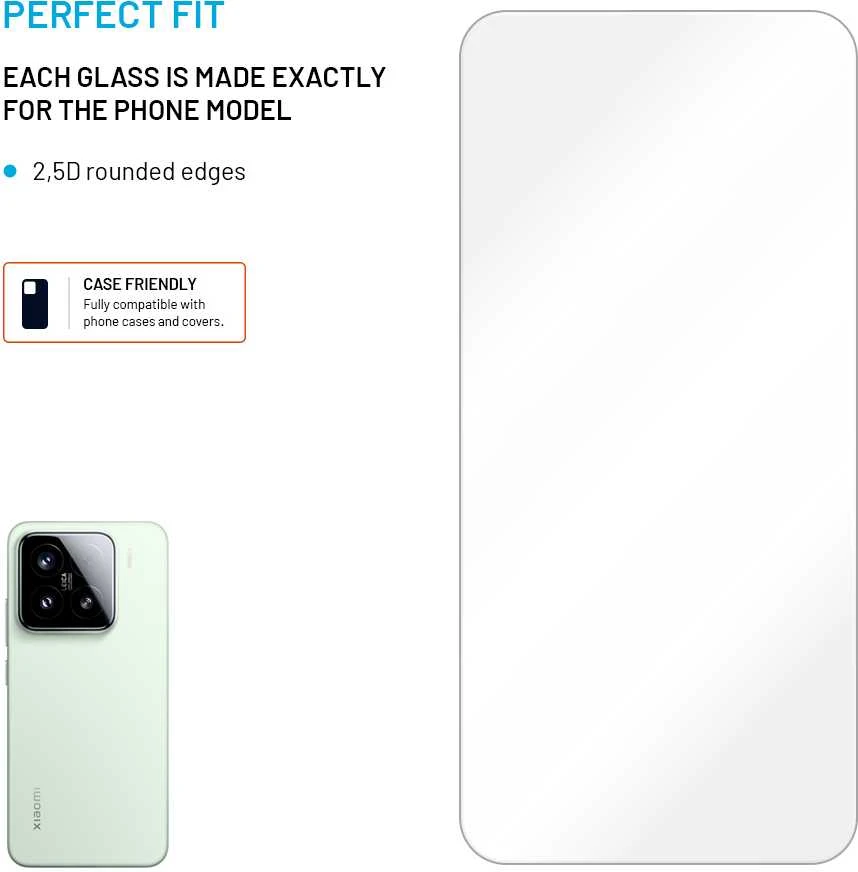 Fixed Grūdintas stiklas ochronne FIXED do Xiaomi 15T/15T Pro, skaidrus