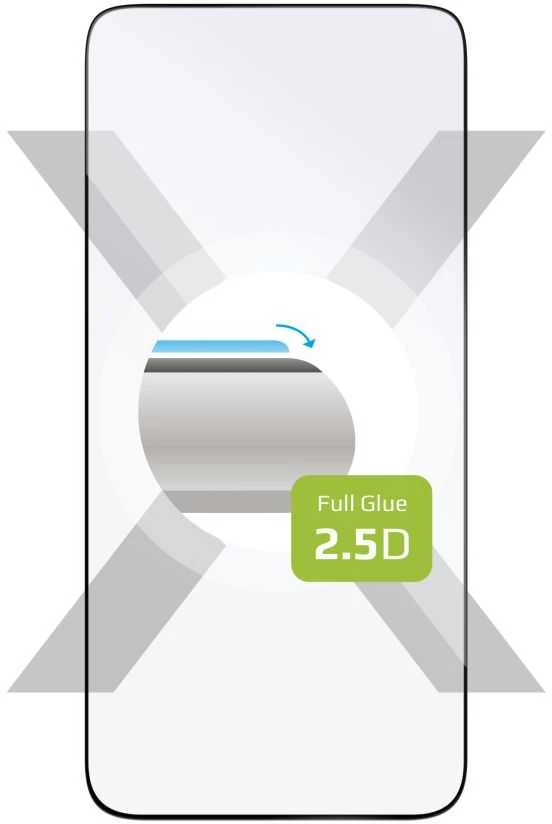 Fixed Fiksuota ekrano apsauga | Samsung | Galaxy S24/S25 | Grūdintas stiklas | Juodas | Pilnas dangtelis 2.5D