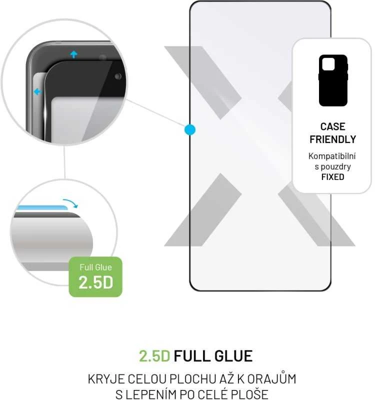 Fixed Ištaisyta | FIXGFA-1245-BK | Ekrano apsauga | Xiaomi | Redmi Note 13 Pro / POCO M6 Pro | Grūdintas stiklas | Juodas | 2.5D