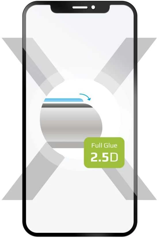 Fixed Fiksuotas | Visas viršelis 2.5D | Ekrano apsauga | Apple | iPhone 15 | Grūdintas stiklas | Juodas