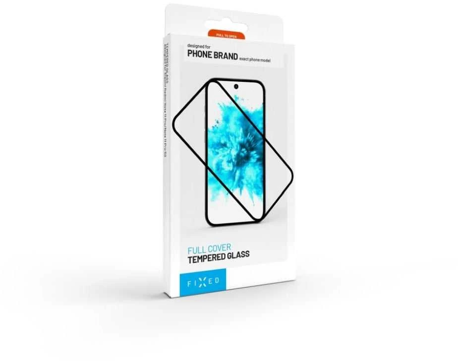 Fixed Fiksuotas ekrano apsauginis stiklas | Xiaomi | Redmi Note 14 4G/5G | Grūdintas stiklas | Juodas | Pilnas dangtelis 2.5D