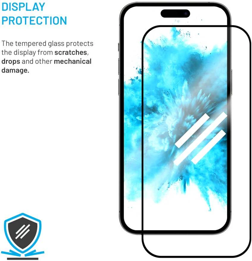 Fixed Ochronne grūdintas stiklas FIXED Full-Cover dla Xiaomi Redmi 15C 4G/5G, juoda